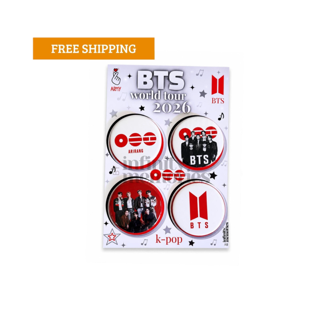 Fan Merch Inspired KPOP / BTS  Arirang Pocket Mirror, Pins, or Magnet  (2.25 in)
