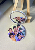 Custom Party Favor - Fan Gift - K-Pop Pocket Mirror, Pin, or Magnet, 2.25 inch Round